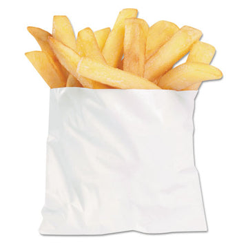 Bagcraft French Fry Bags, 4.5" X 3.5", White, 2,000-carton freeshipping - TVN Wholesale